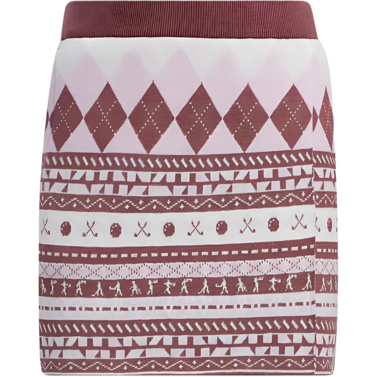 Adidas Casual Short Skirts Japan Version Women's Tranquil Dark Red