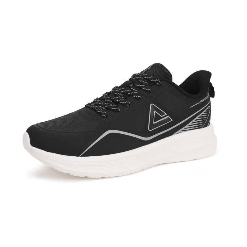 PEAK State Pole Cushioning Rebound Low top Casual Running Shoes Men’s Black Ivory