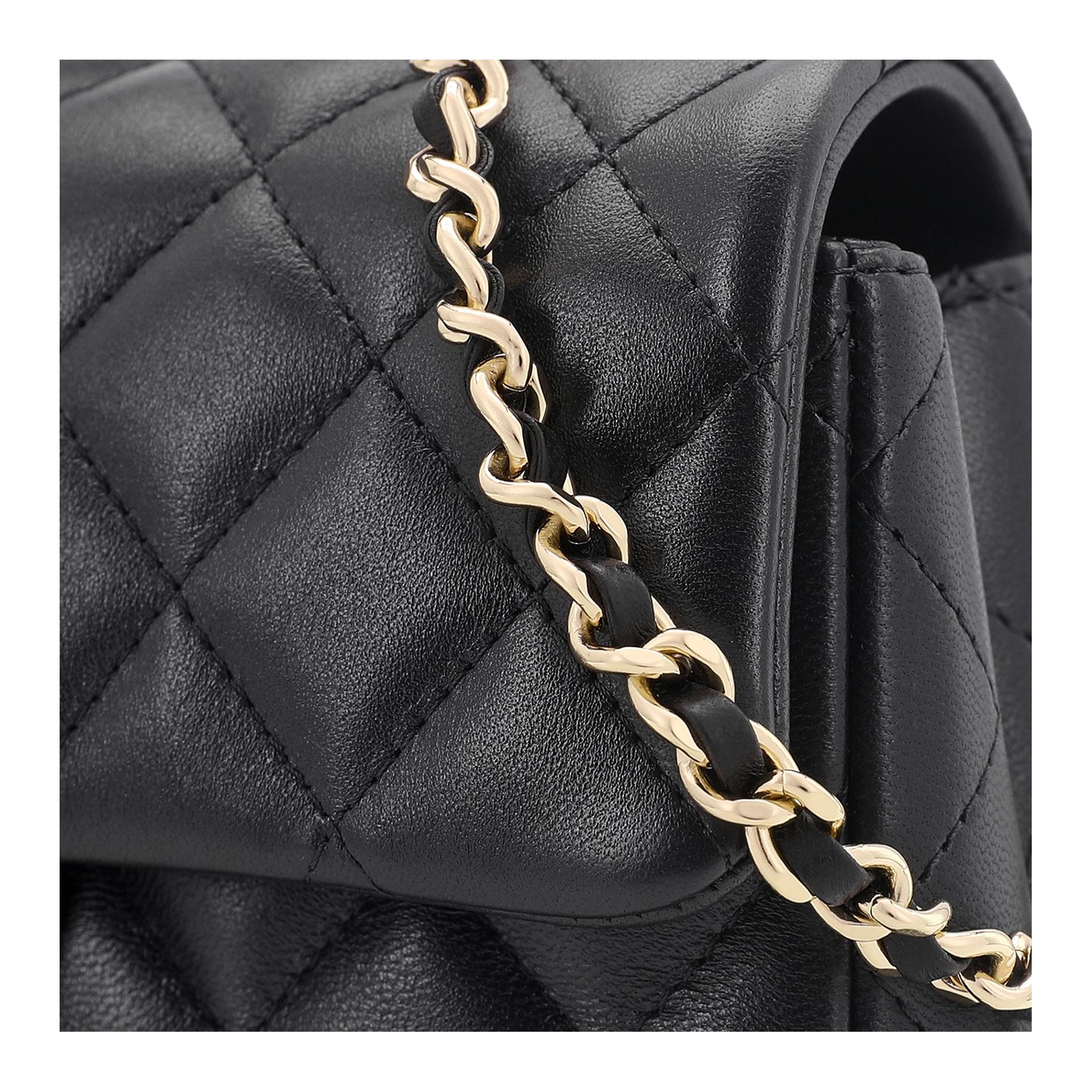 Женская сумка Chanel Classic Flap CF (черная) — фото 6