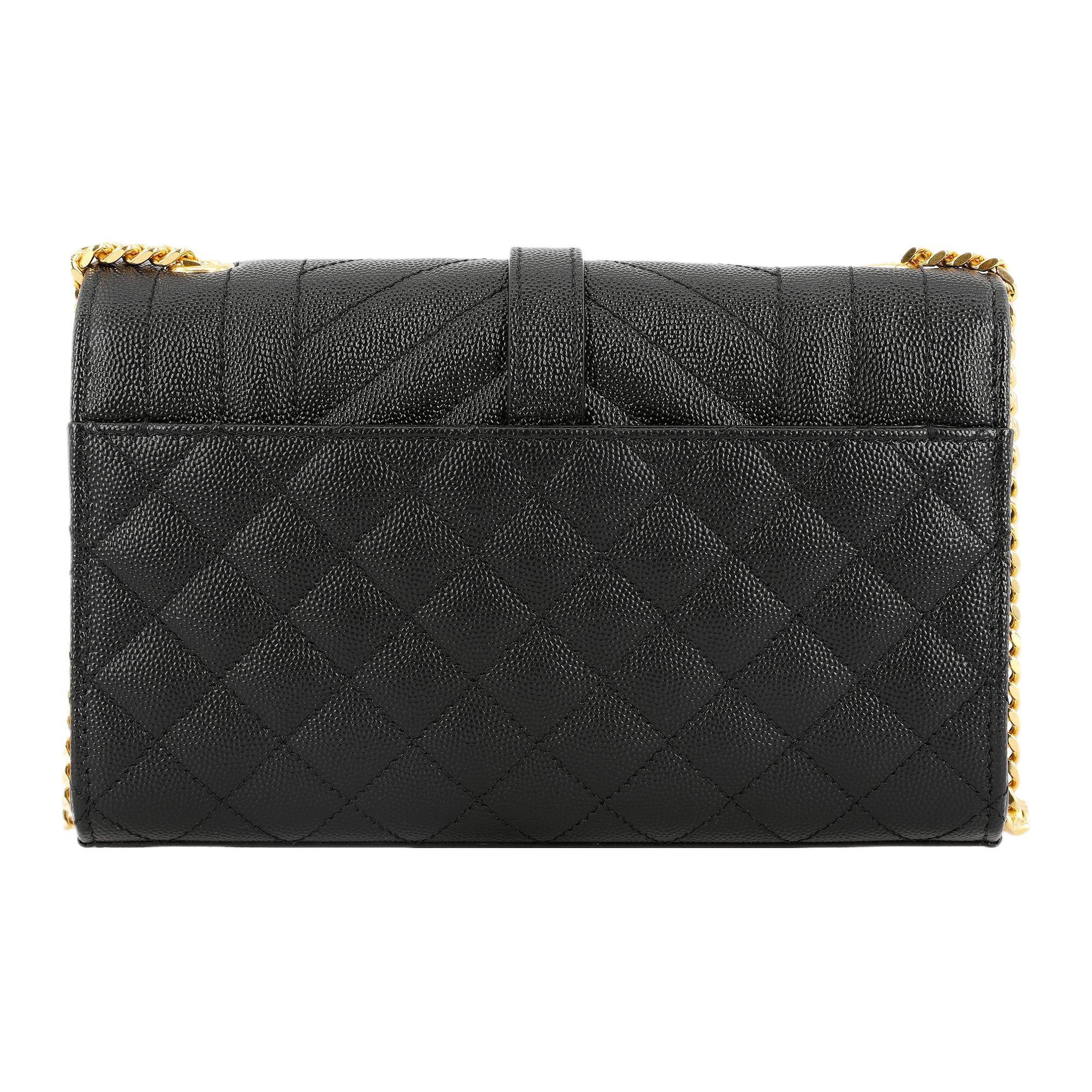 Женская сумка SAINT LAURENT ENVELOPE (черная) — фото 4