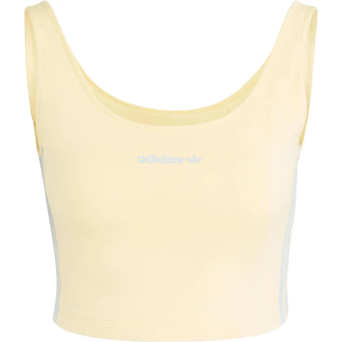 Adidas Originals CROP TANK TOP Tank Tops Women's Yellow Straight Fit