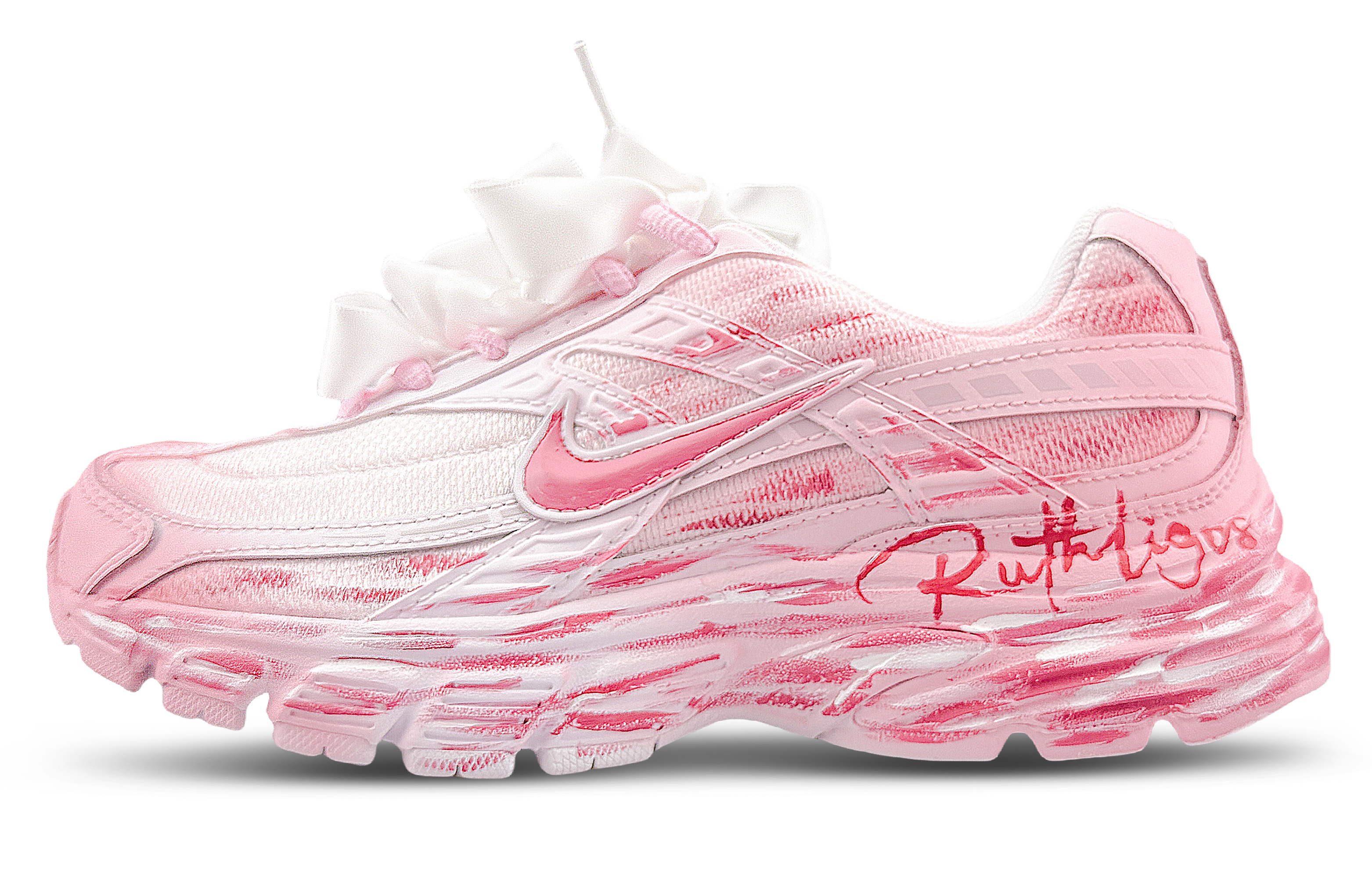 Nike Initiator Cushioning Abrasion Resistant Breathable Low top Running Shoes Women’s Pink