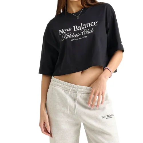 New Balance NB Drop Shoulder Sleeve T Shirt Women's