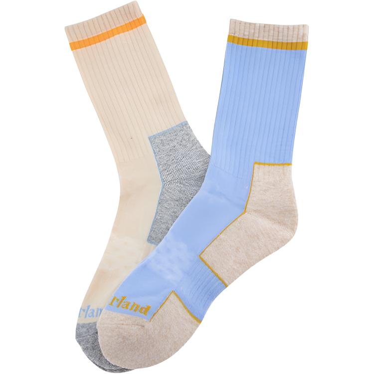 Timberland Crew Socks Unisex 2 Pack Ice Blue
