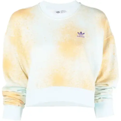 Adidas Originals Sweatshirts Women's Yellow Crew Neck Moderate Regular