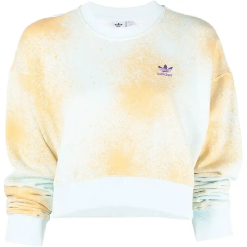 Adidas Originals Sweatshirts Women's Yellow Crew Neck Moderate Regular