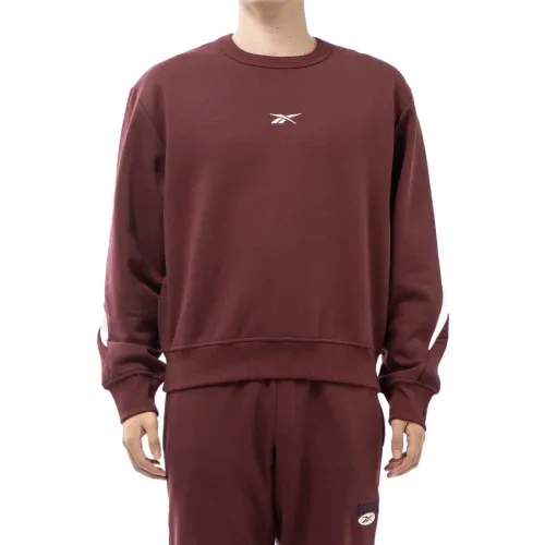 Reebok Sweatshirts Unisex Red Crew Neck Thin