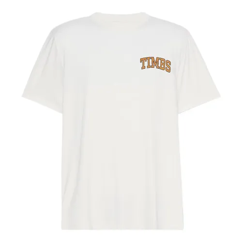 Timberland T Shirts Men's White Crew Neck Moderate Straight Fit