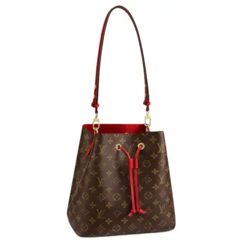 LOUIS VUITTON Neonoe Bag Mm Monogram Poppy