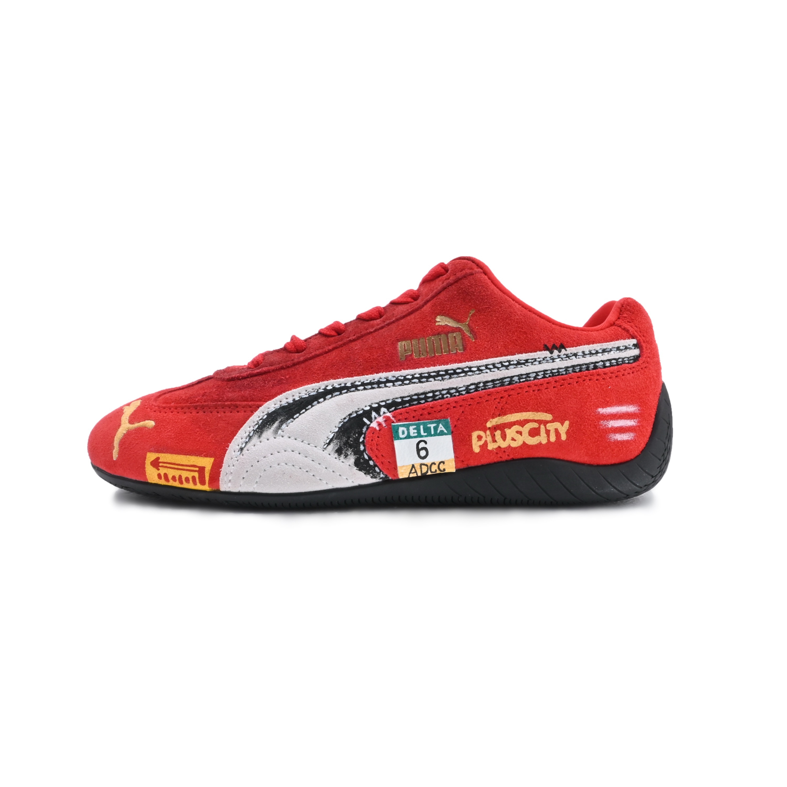 PUMA Speedcat Collection Abrasion Resistant Low top Racing Shoes Unisex Red