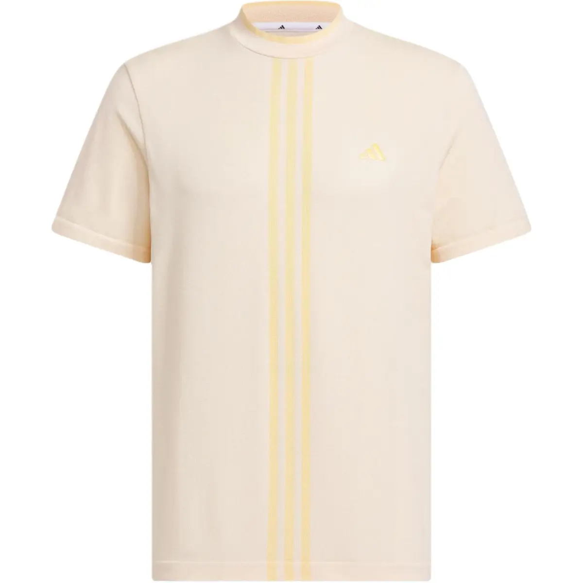 Adidas Primeknit Seamless Mock Shirt T Shirt Men's Apricot Yellow