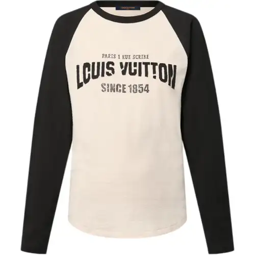 Lv Signature Varsity Long Sleeved Top