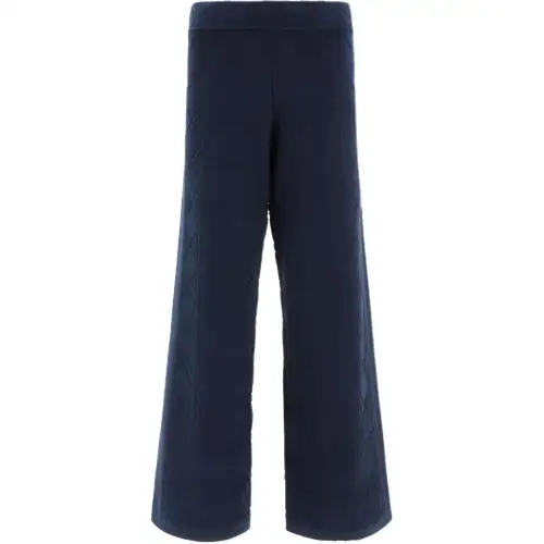 DIOR Casual Pants Women's Blue Moderate Wide Leg Pants