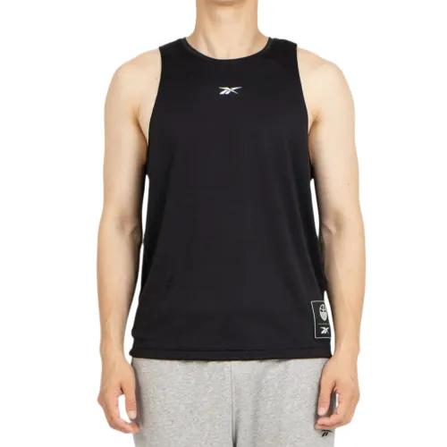 Reebok Tank Tops Men's Black Crew Neck Moderate Other