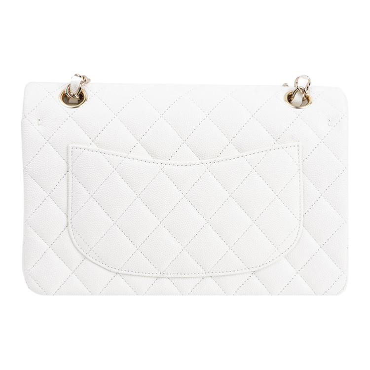 Женская сумка Chanel Classic Flap Small (белая) — фото 3