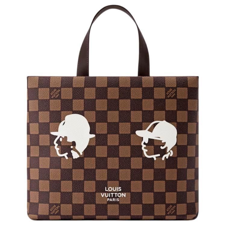 Сумка Louis Vuitton LOUIS VUITTON x Nigo SHOPPER Damier Phriendship (коричневая)