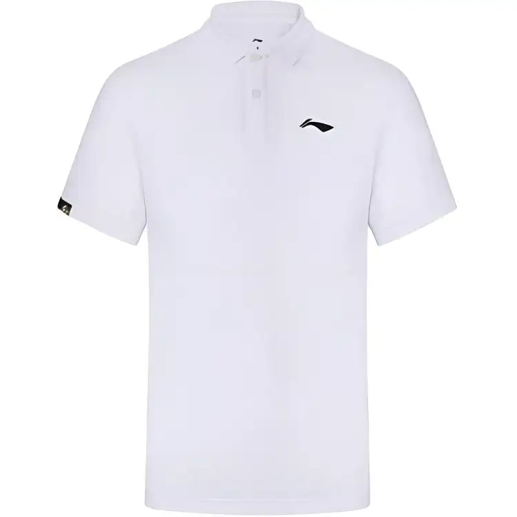 Li Ning Badminton Collection Polo Shirt Men's Standard White