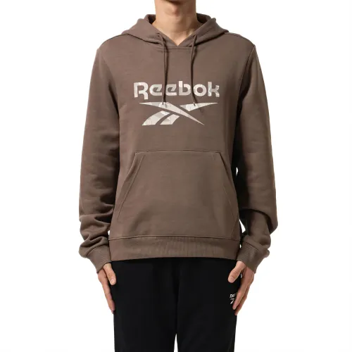 Reebok Sweatshirts Men's Brown Hooded Moderate