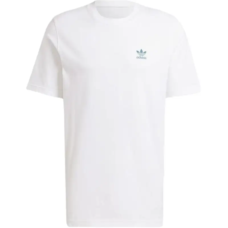 Adidas Originals T Shirts Men's White Crew Neck Moderate Straight Fit