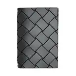 Bottega Veneta Woven Cow Leather Card Holder Men's Field Green