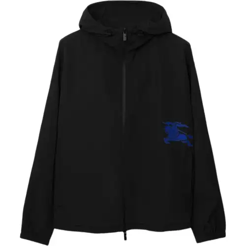 Burberry Equestrian Knight-appliqué hooded jacket