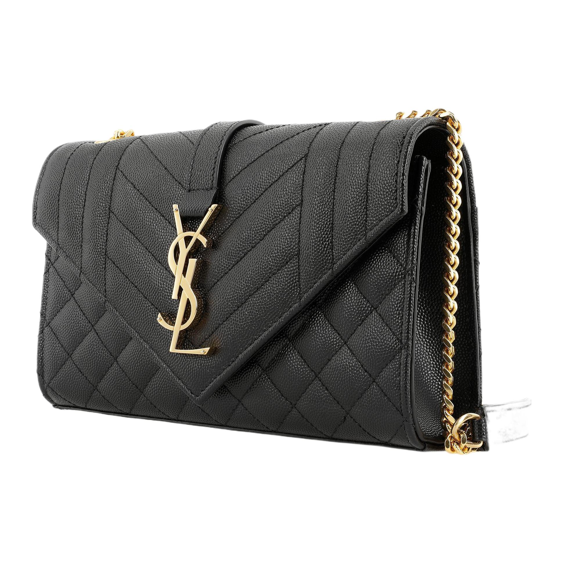 Женская сумка SAINT LAURENT ENVELOPE (черная) — фото 2