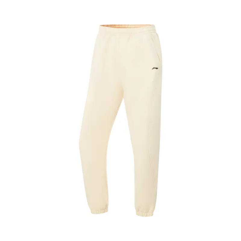 Li Ning Fitness Series Knitted Sweatpants Women's Eggnog Gray