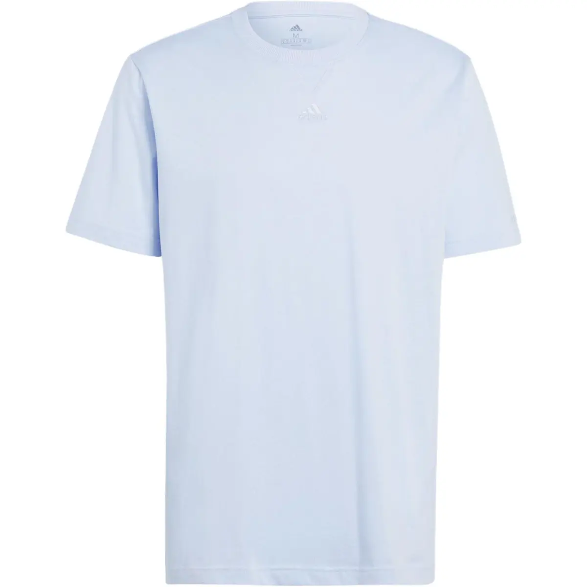 Adidas T-Shirts Men's Blue Crew Neck Moderate Straight Fit
