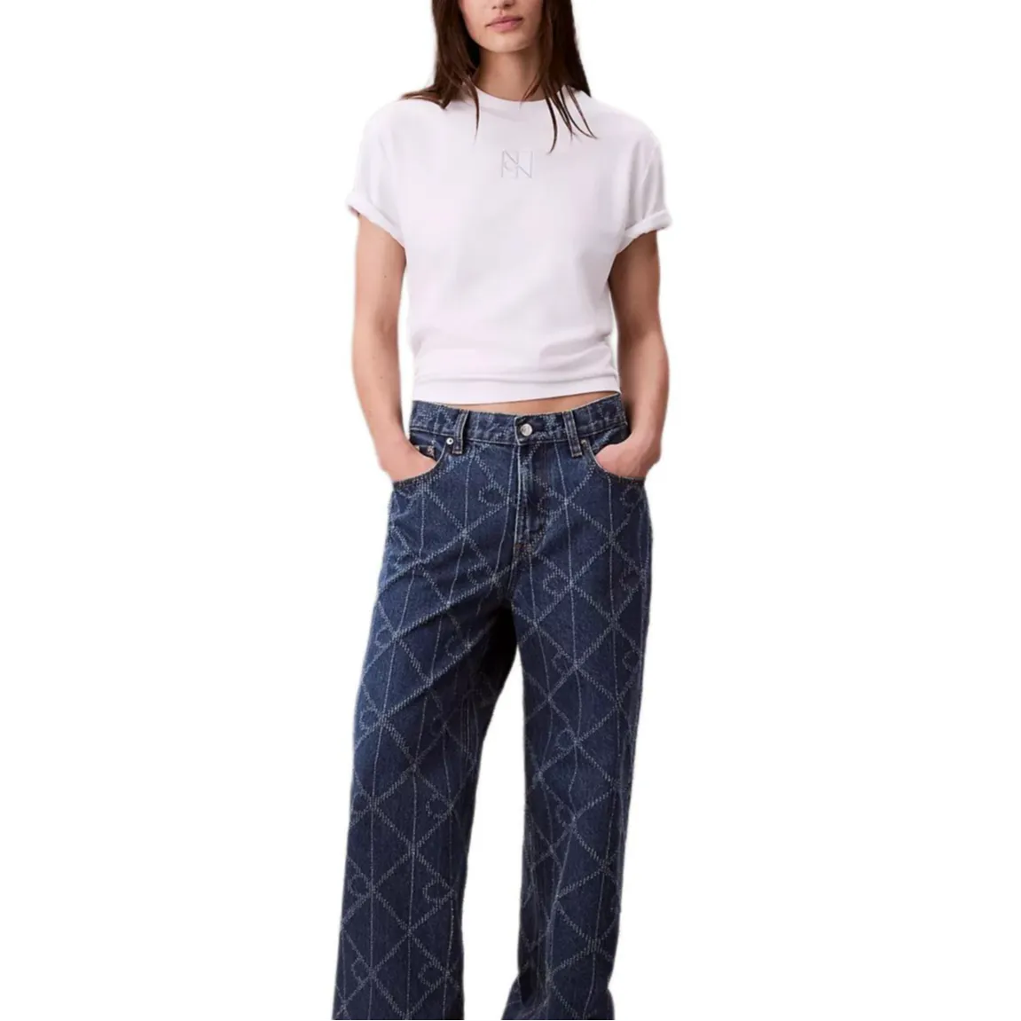 Calvin Klein T-Shirts Women's Bright White Crew Neck