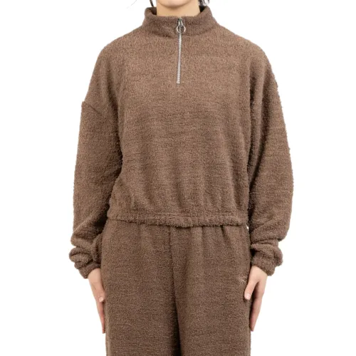 Reebok Sweatshirts Women's Brown Turtleneck Moderate