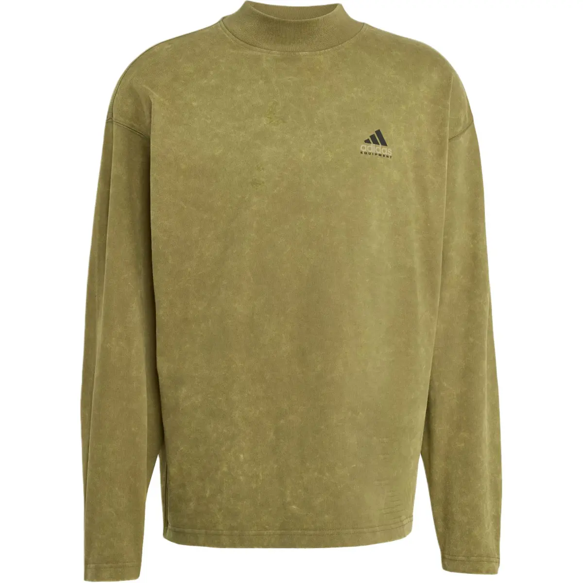 Adidas EQT T-Shirts Men's Dark Olive Green Half-Turtleneck Moderate