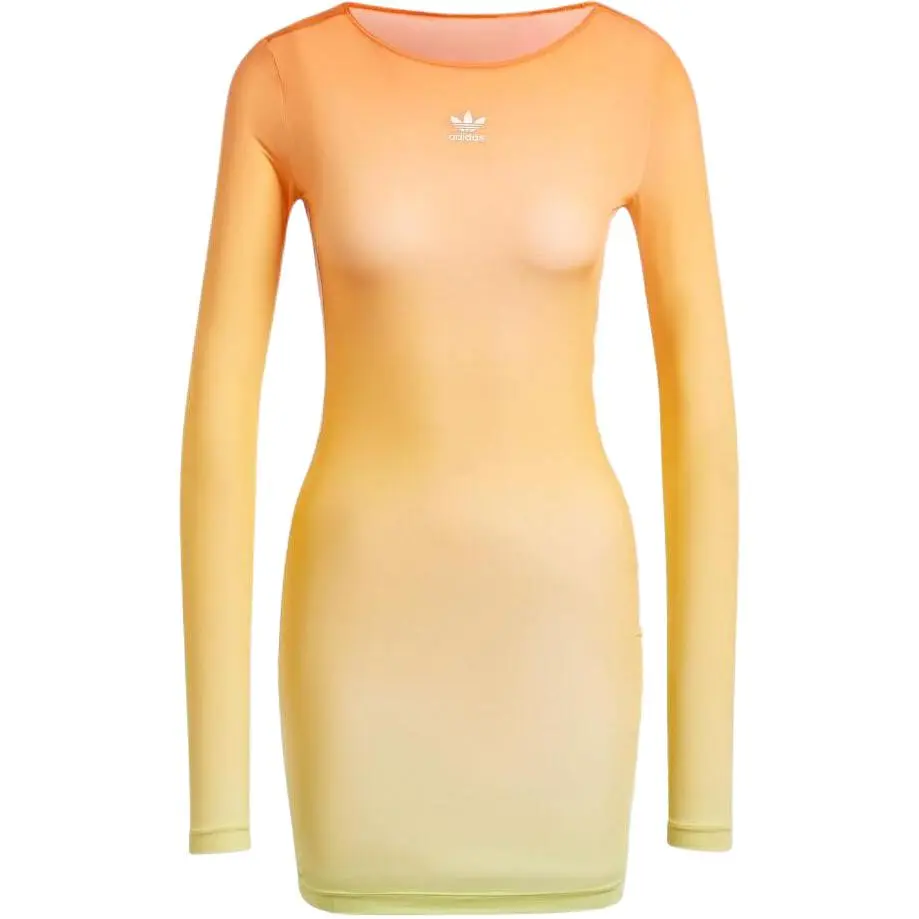 Adidas Originals Long Sleeved Dress Women's Orange