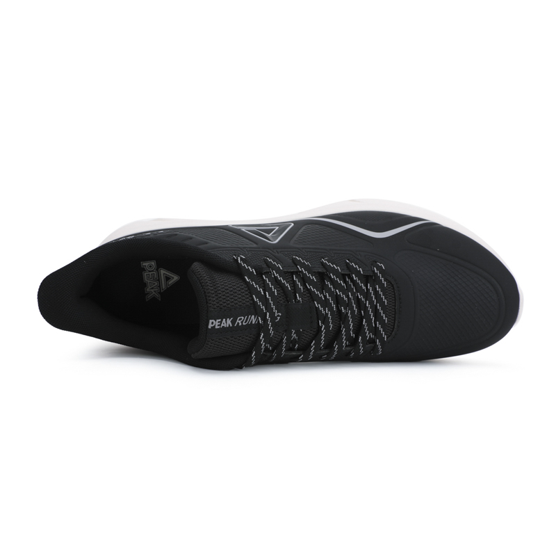 PEAK State Pole Cushioning Rebound Low top Casual Running Shoes Men’s Black Ivory