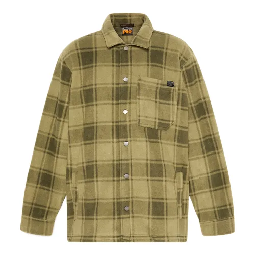 Timberland PRO Shirts Men's Green Lapel Moderate