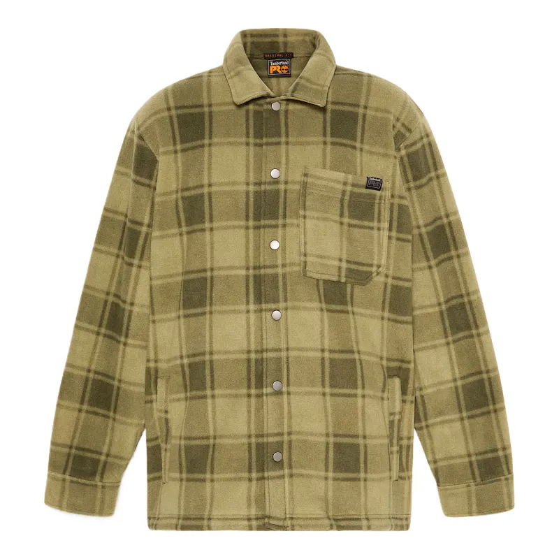 Timberland PRO Shirts Men's Green Lapel Moderate