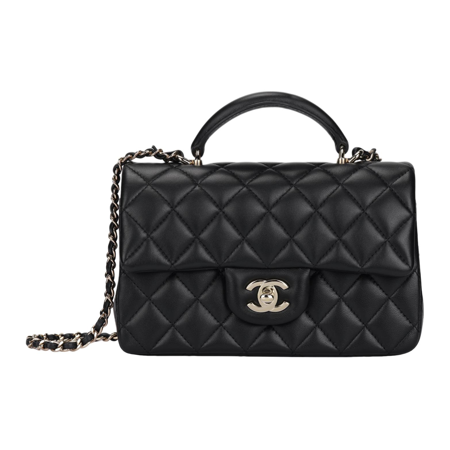 Женская сумка Chanel Classic Flap CF (черная)