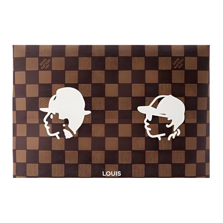 Сумка Louis Vuitton LOUIS VUITTON x Nigo SHOPPER Damier Phriendship (коричневая) — фото 5