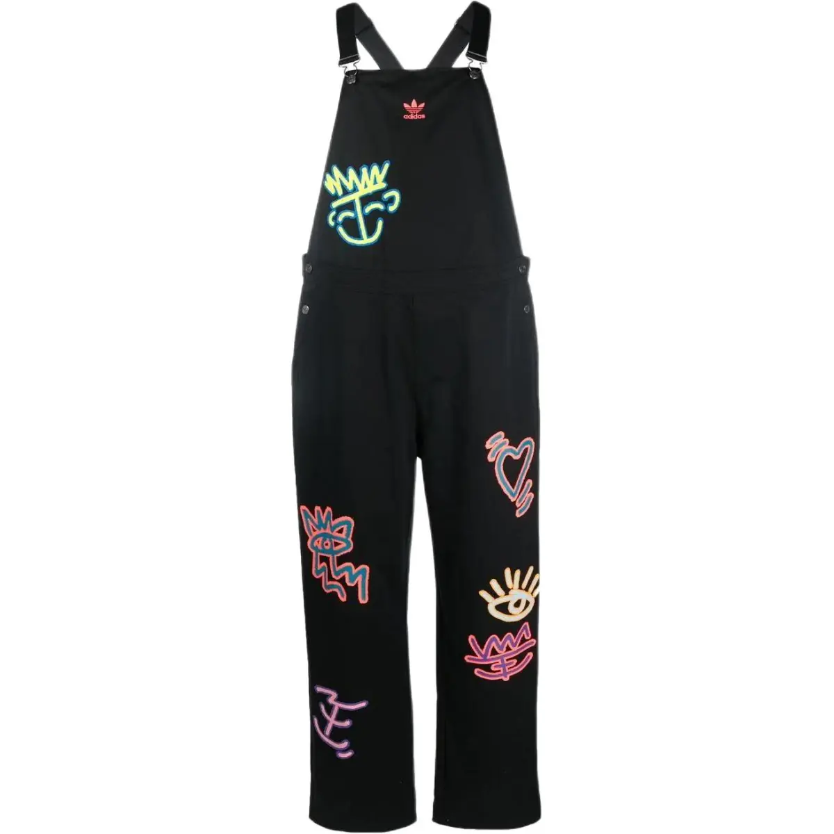 Adidas Jumpsuits Men's Black Moderate Straight Fit Pants