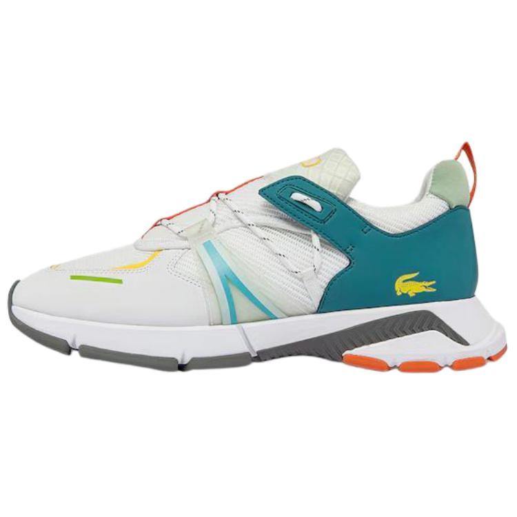 Мужские кроссовки LACOSTE L003 (бело-зеленые)