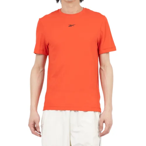 Reebok T Shirts Men's Red Crew Neck Moderate