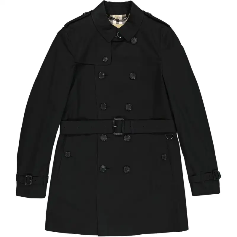 Burberry Trench Coats Men's Black Lapel Moderate Other