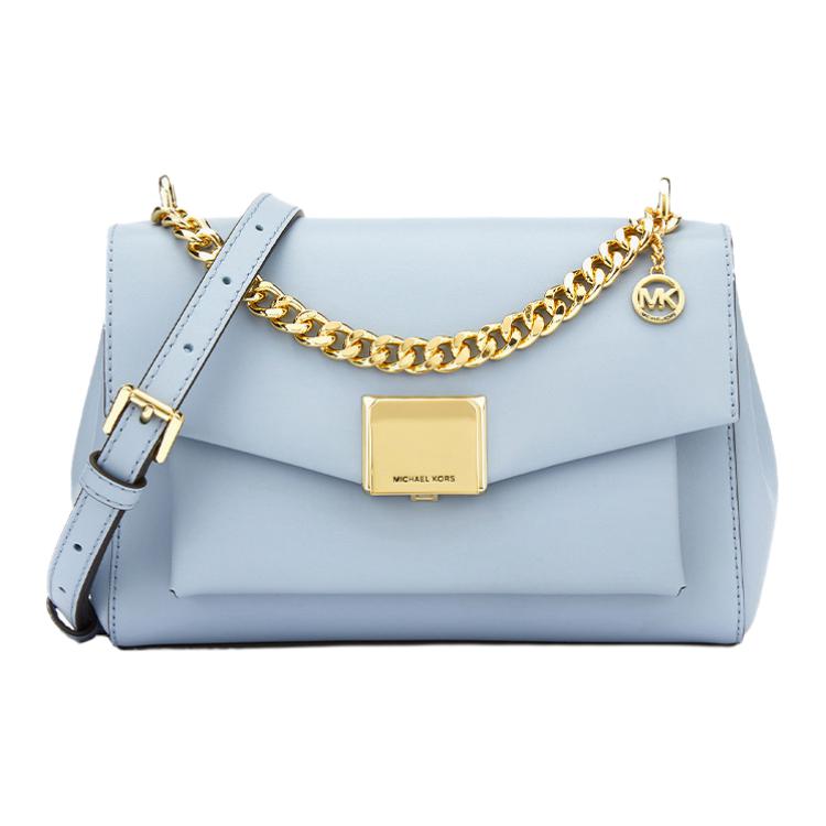 MICHAEL KORS MICHAEL KORS Lita Leather Crossbody Bags Medium Women's Light Blue