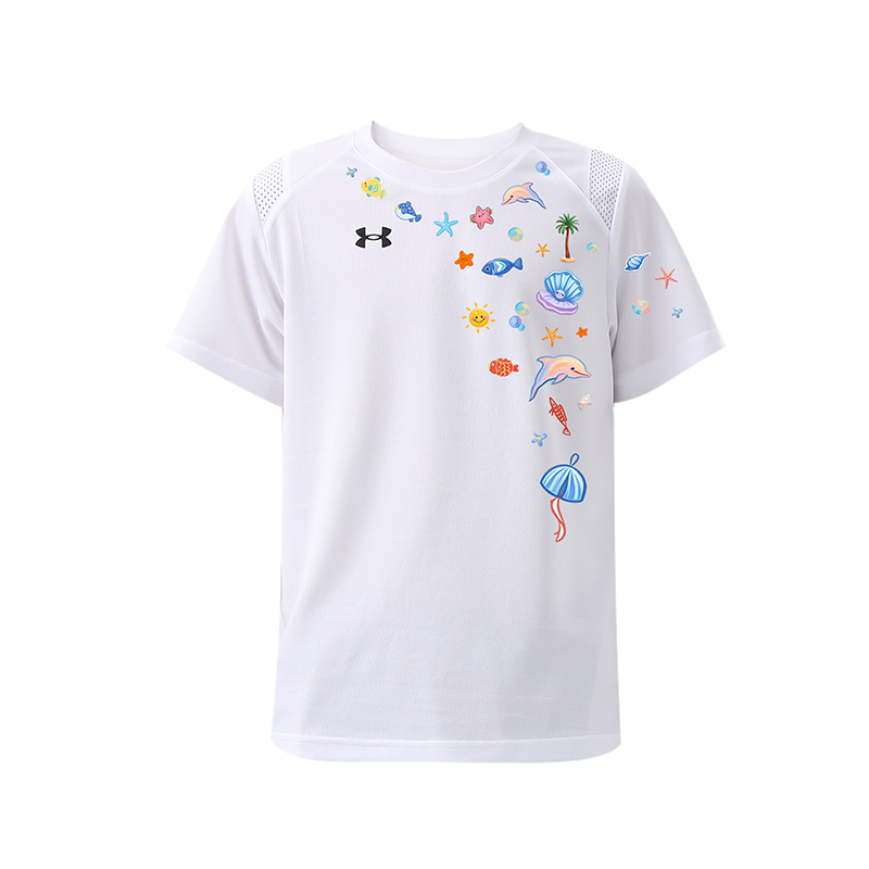 Детская футболка Under Armour UA Sea Print (голубая)
