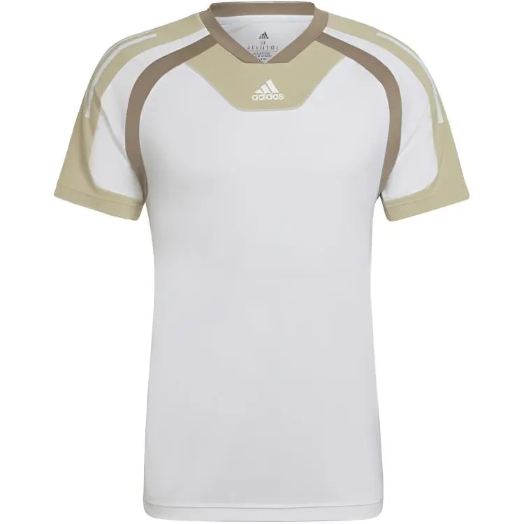 Adidas T-Shirts Men's White Crew Neck Straight Fit