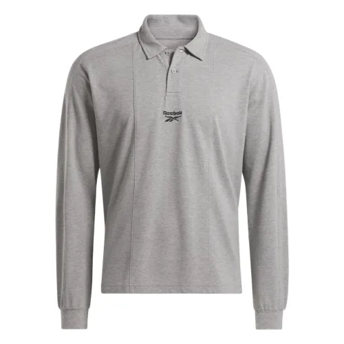 Reebok Polo Shirts Men's Gray Polo Collar Moderate Other