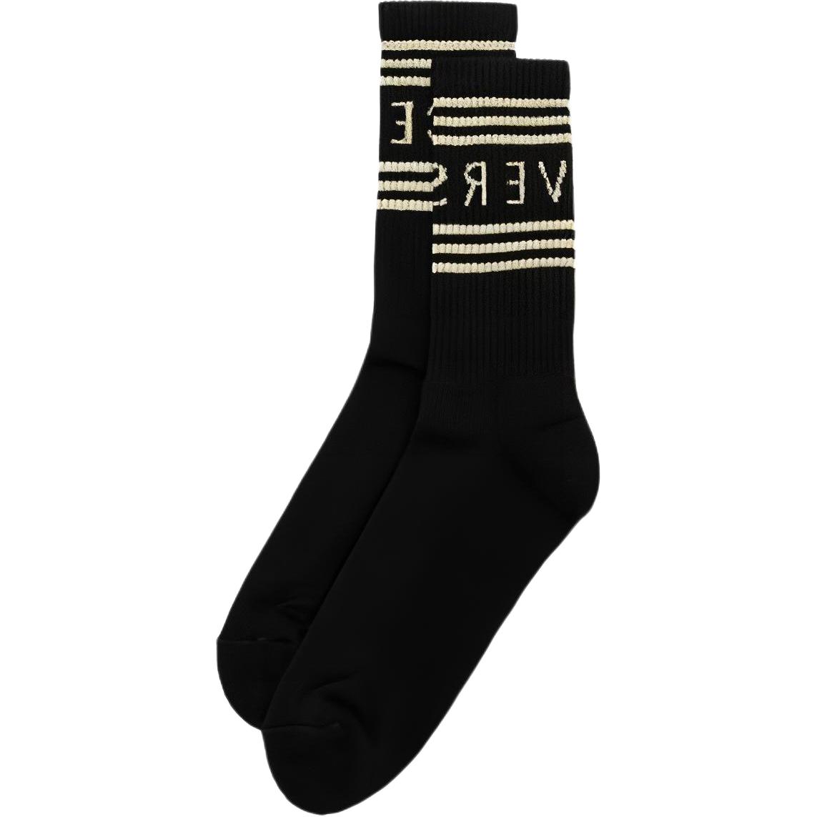 VERSACE Logo Intarsia Socks