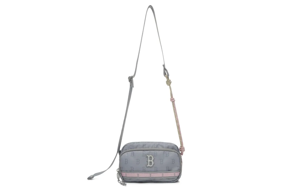 MLB Monogram Collection Boston Red Sox Polyester Crossbody Bags Women's Gray