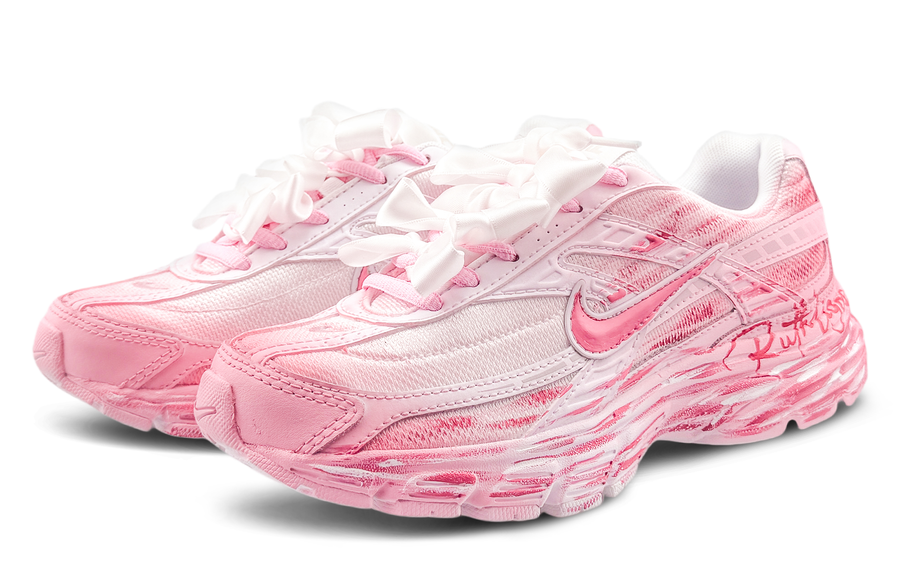 Nike Initiator Cushioning Abrasion Resistant Breathable Low top Running Shoes Women’s Pink