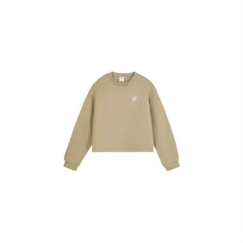 PUMA ESS Sweatshirts Women's Ice Coffee Crew Neck Moderate