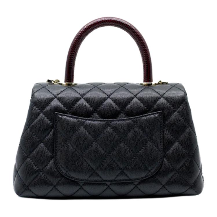 Женская сумка Chanel Coco Handle 21P (черная) — фото 2